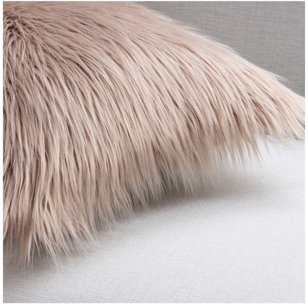 Set 2 Decorative Faux Fur Throw Pillow Case - Picture 8 of 16